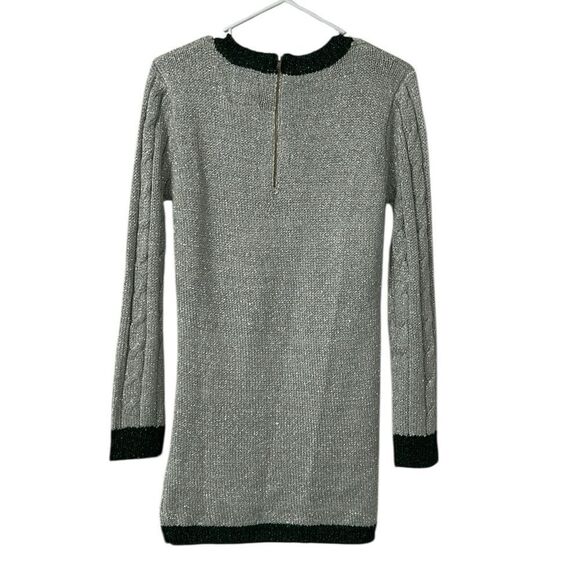One Teaspoon Silver Metallic Silver Mini Sweater Dress(Size Small) - Picture 4 of 8
